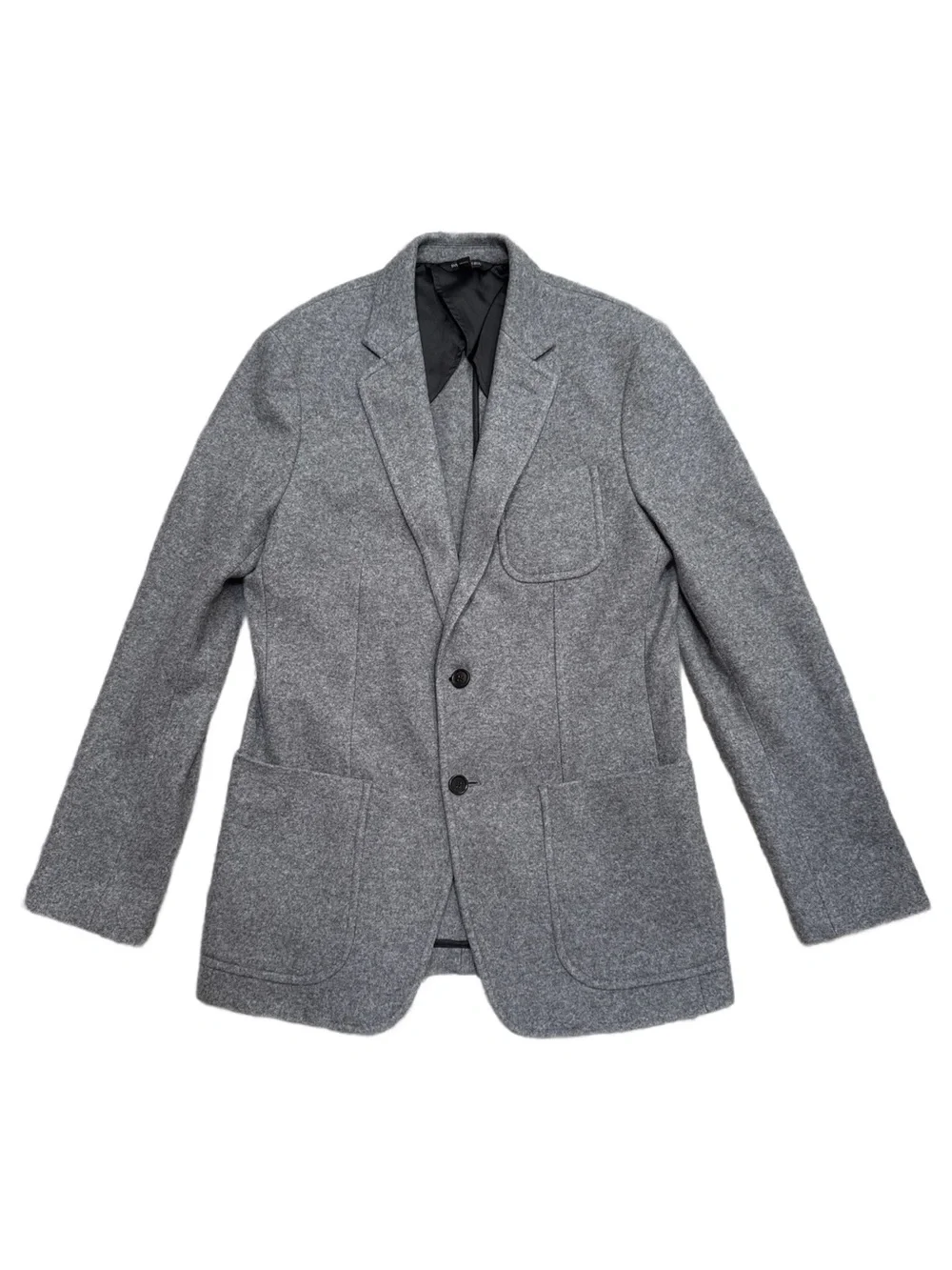 Banana Republic Mens Slim Fit Wool Blend Gray Blazer Italian Fabric Jacket 38R